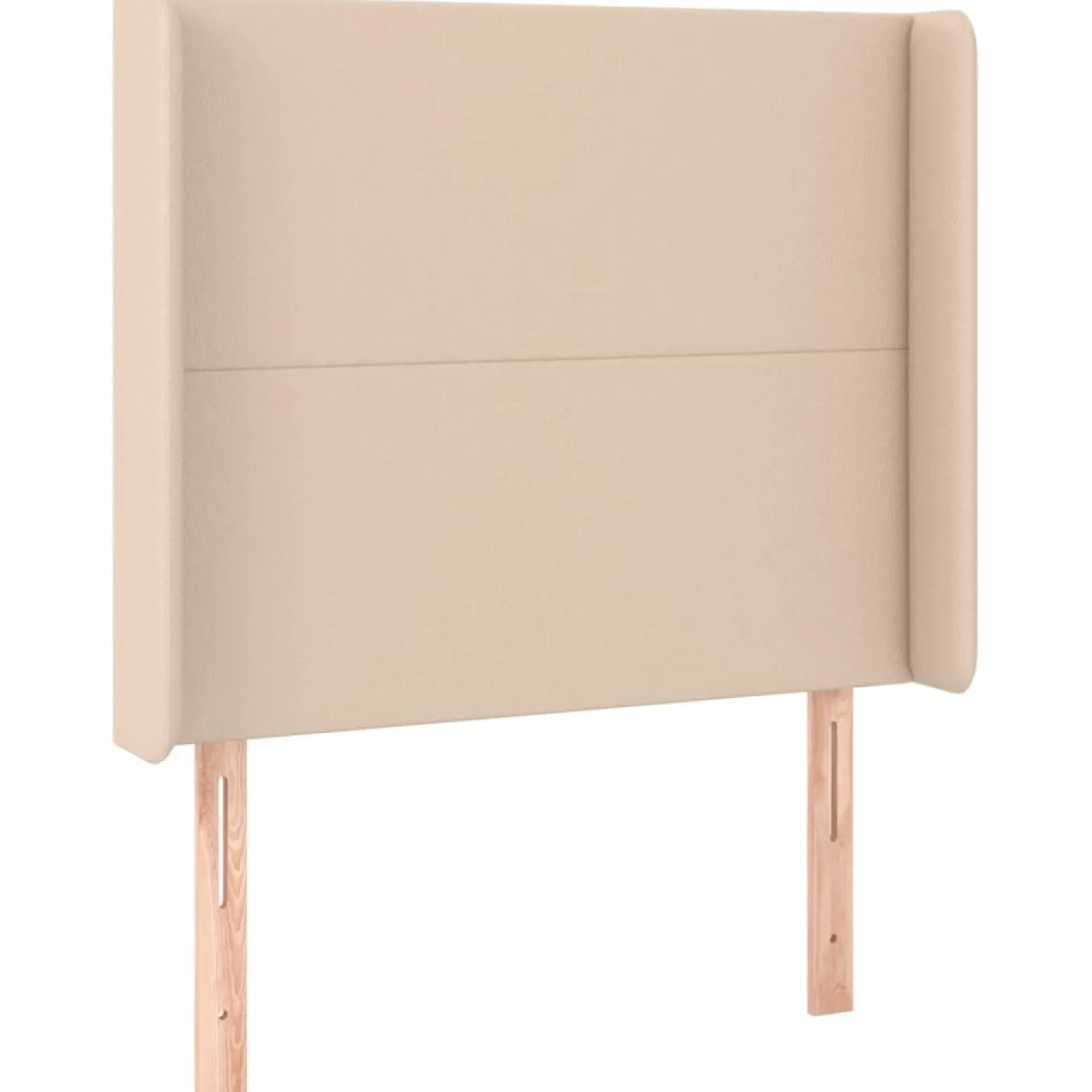 Łóżko kontynentalne, materac i LED cappuccino ekoskóra 90x190cm