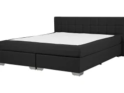 Łóżko kontynentalne materac 180x200 czarne
