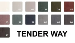 Łóżko kontynentalne NUBIO 140x200 z pojemnikiem Tender Way 80 - Jasny Szary