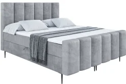 Łóżko kontynentalne - pojemnik, materac, nóżki BOXI1-FC-Z 120x200 cm