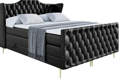 Łóżko kontynentalne - pojemnik, materac, nóżki VILA-FZ-Z KING 120x200 cm