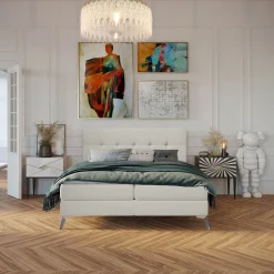 Łóżko kontynentalne TWILS 120x200 z pojemnikiem MV