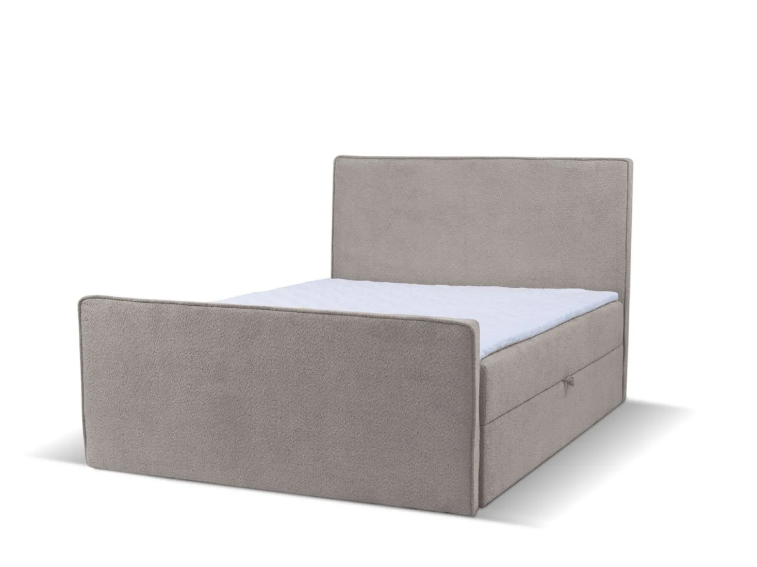 Łóżko kontynentalne Victoria II 200x200 szare