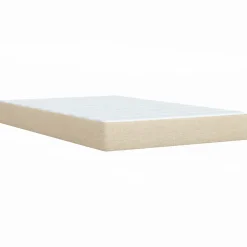 Łóżko Kontynentalne z Materacem Kremowe Do Sypialni Pokoju120x200 cm