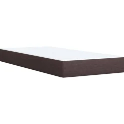 Łóżko Kontynentalne z Materacem Brązowe Do Sypialni Pokoju 100x200 cm