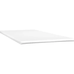 Łóżko kontynentalne z materacem, czarne, tkanina, 80x200 cm