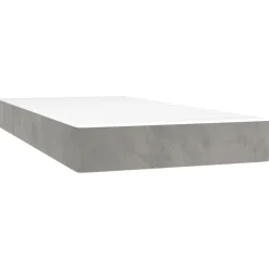Łóżko kontynentalne z materacem jasnoszare aksamit 80x200 cm