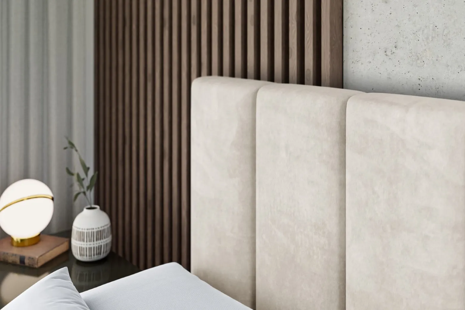 Łóżko kontynentalne z pojemnikiem, materacem i nóżkami BOXI1-FC 120x200 cm