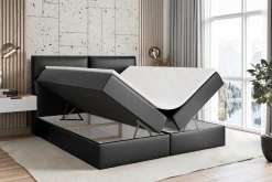 Łóżko kontynentalne z pojemnikiem i materacem H3 BOXI3 - 120 x 200 cm