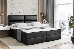 Łóżko kontynentalne z pojemnikiem i materacem H3 BOXI3 - 120 x 200 cm