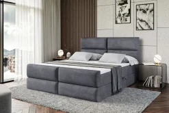 Łóżko kontynentalne z pojemnikiem BOXI3-Z - 120 x 200 cm