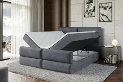 Łóżko kontynentalne z pojemnikiem BOXI3-Z - 120 x 200 cm