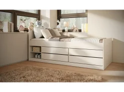 Łóżko Leon biały 200 z materac piankowyem