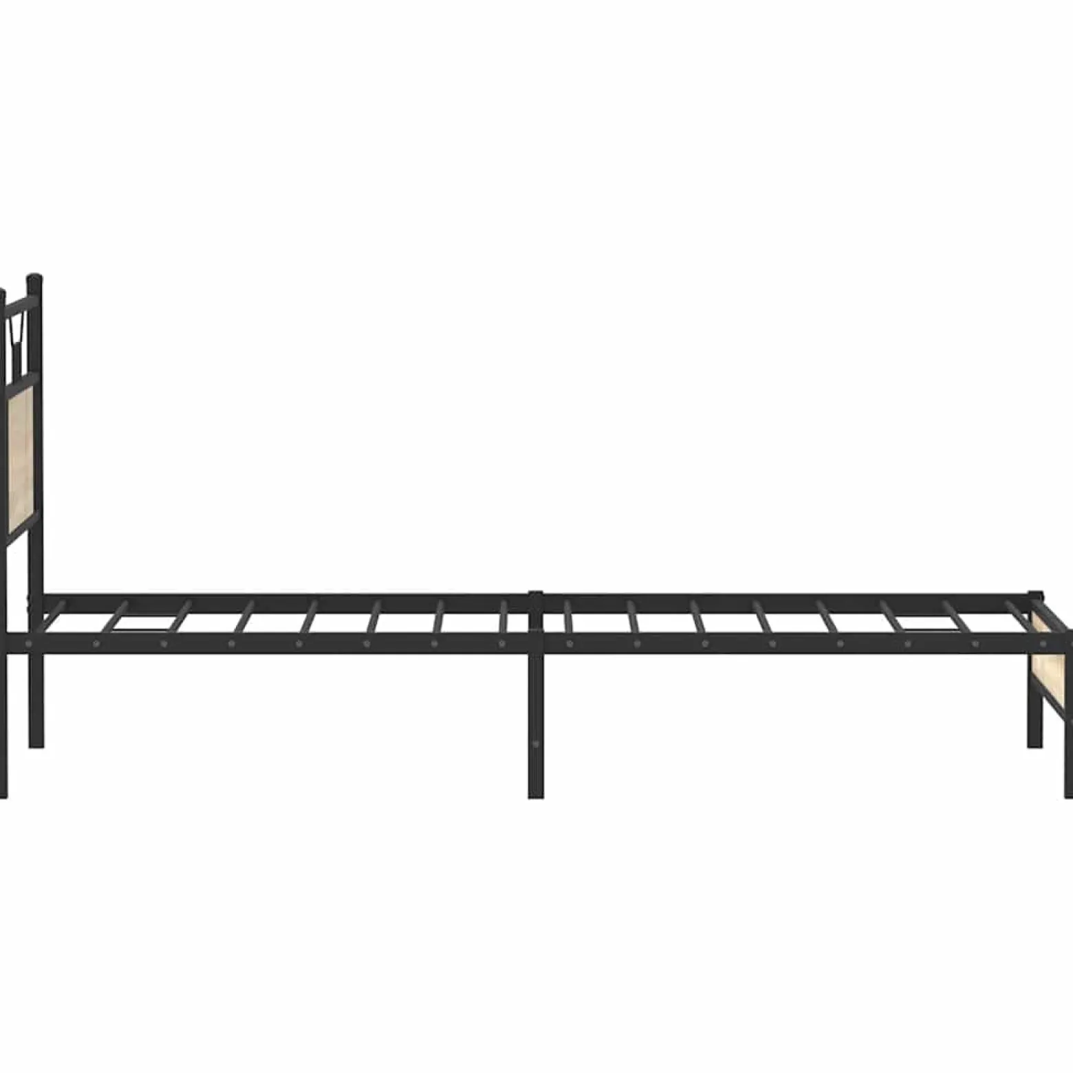 Łóżko Metalowe Rama Łóżka Metalowa Ze Stelażem Pokoj Sypialnia 80x200 cm