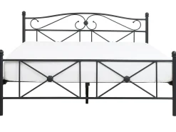 Łóżko metalowe rama stelaż 140x200 czarne