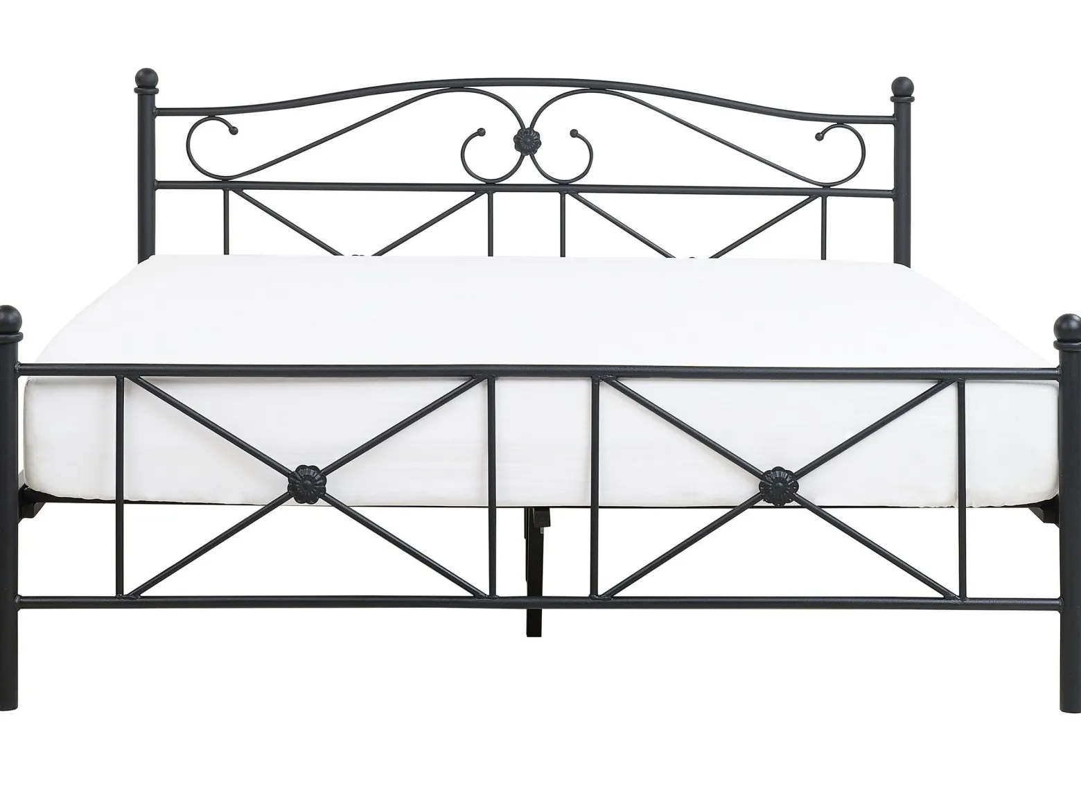Łóżko metalowe rama stelaż 140x200 czarne