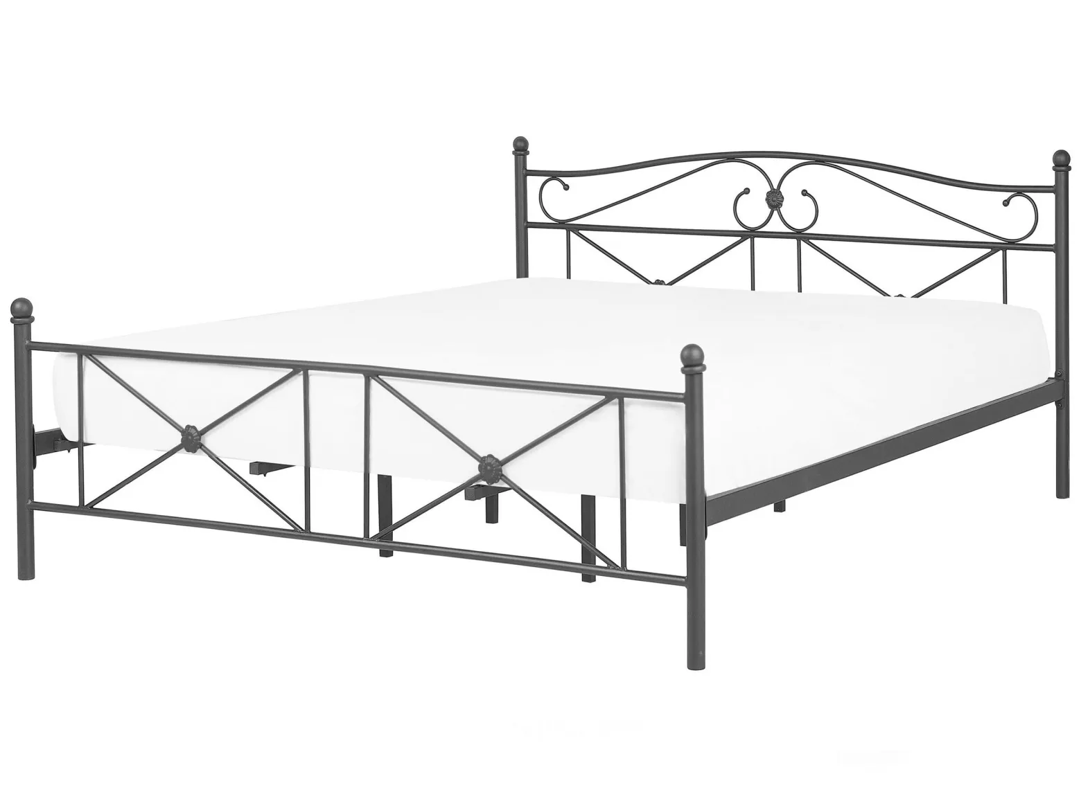 Łóżko metalowe rama stelaż 140x200 czarne
