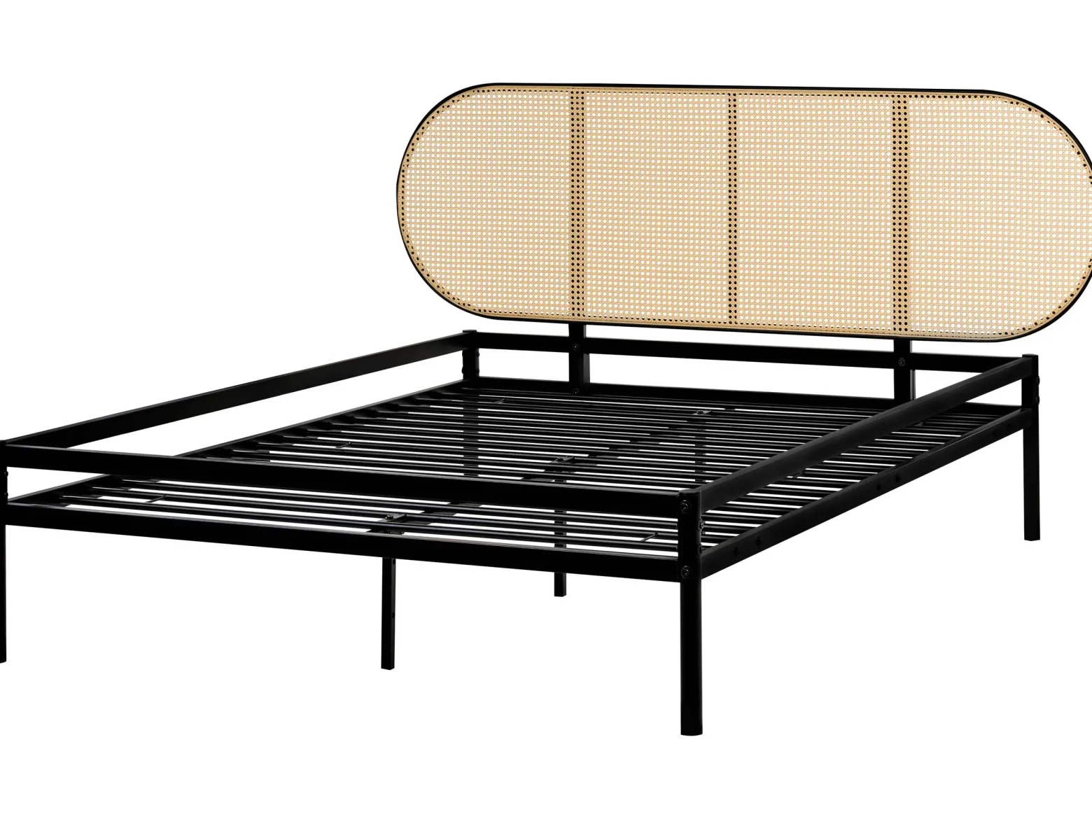 Łóżko metalowe 140x200 czarne