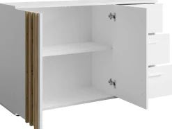 Komoda 120 cm dwudrzwiowa do salonu TALLY biała