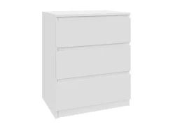 Komoda Biała 60 cm z 3 Szufladami - do Każdego Pomieszczenia