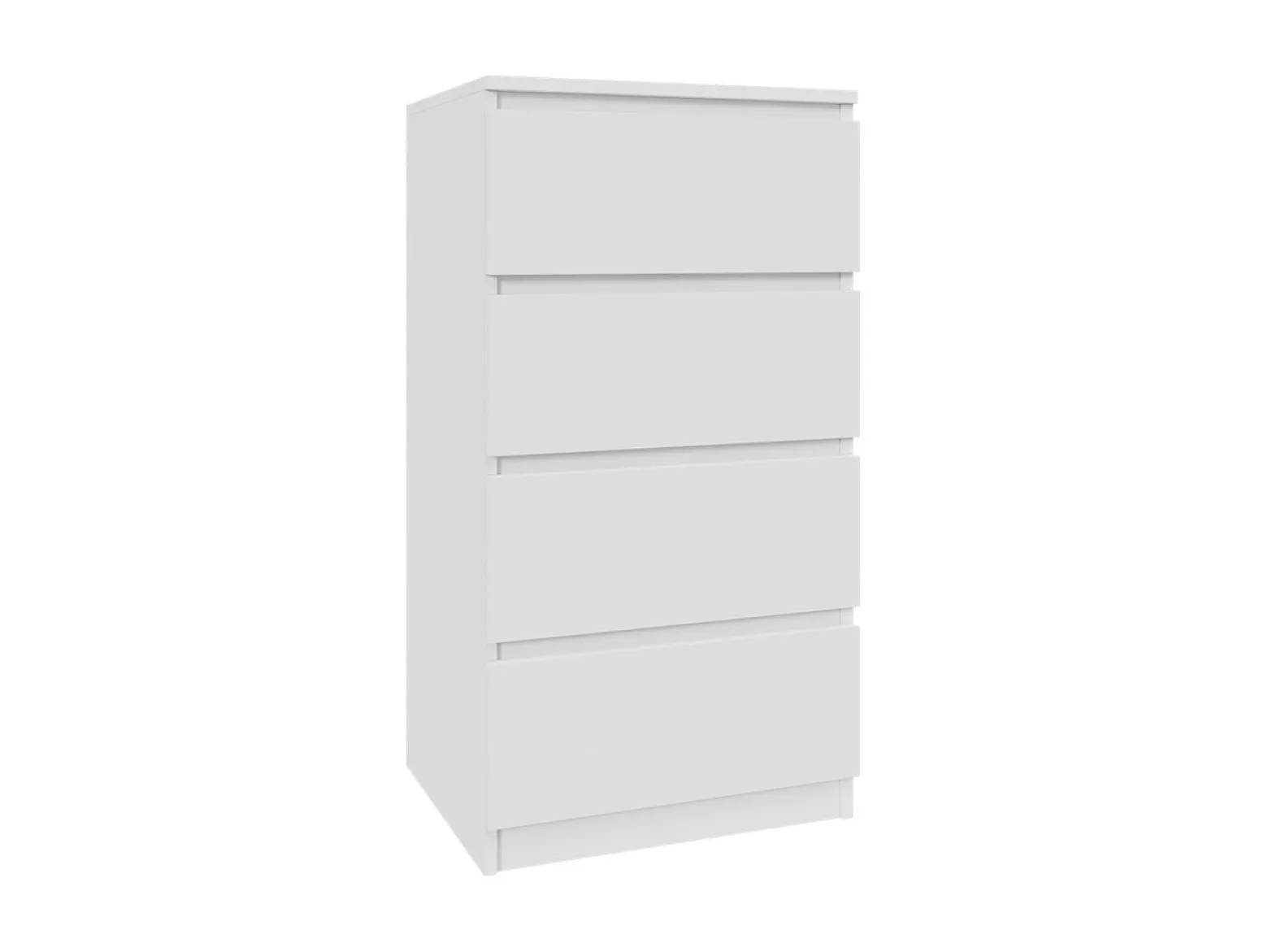 Komoda biała 50cm - 4 szuflady, nowoczesny design PL