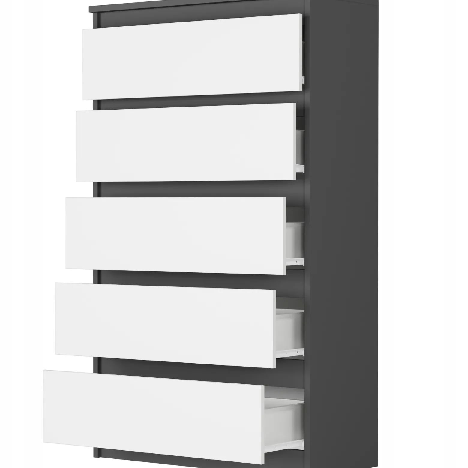 Komoda 70cm 5 szuflad szafka FRAMIRE R-5 antracyt mix