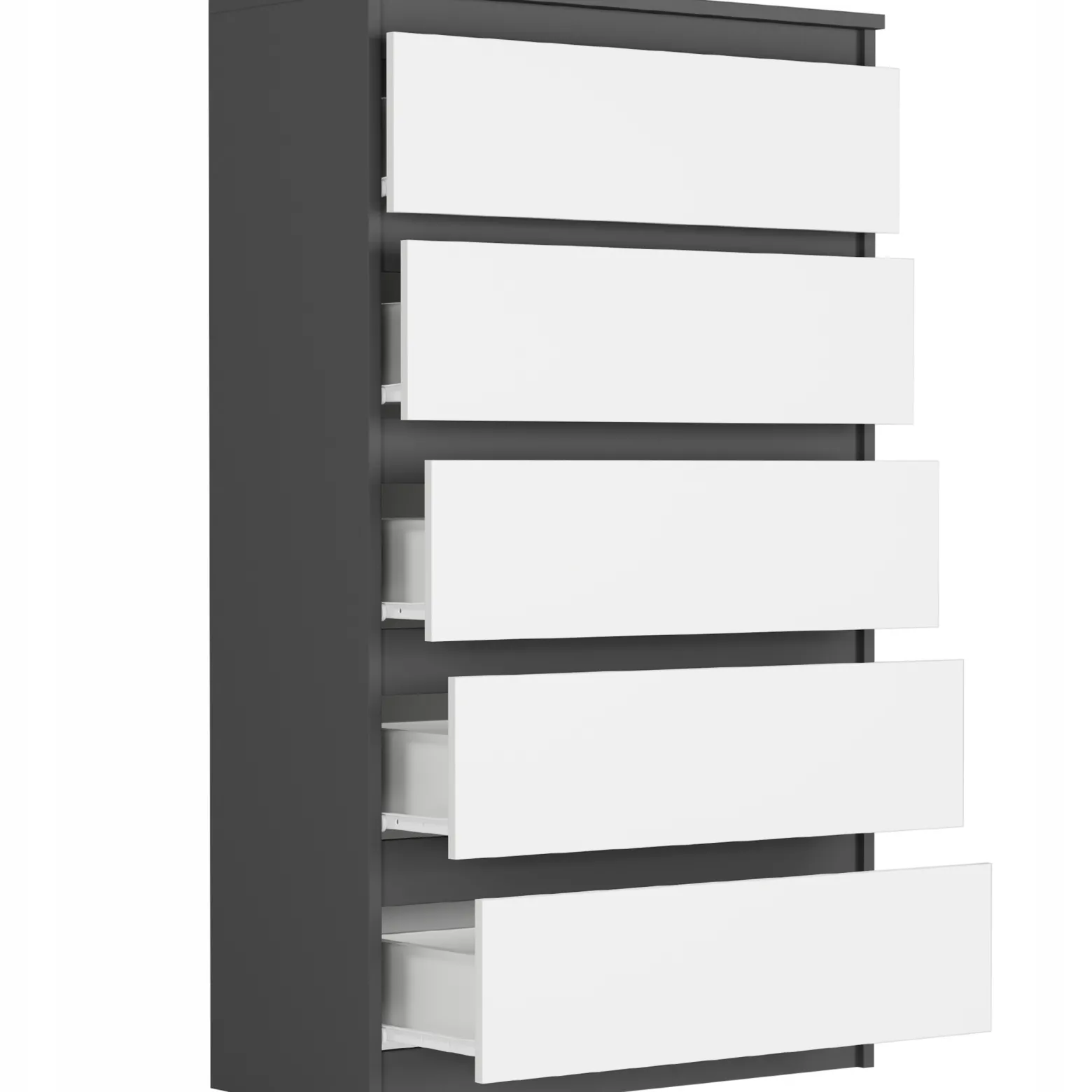 Komoda 70cm 5 szuflad szafka FRAMIRE R-5 antracyt mix