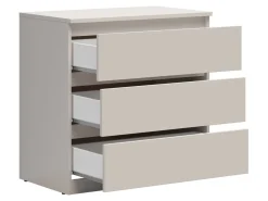 Komoda Tetrix 75 cm z 3 szufladami kaszmir