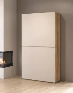 Komoda wysoka 105 cm do salonu z półkami CRISS