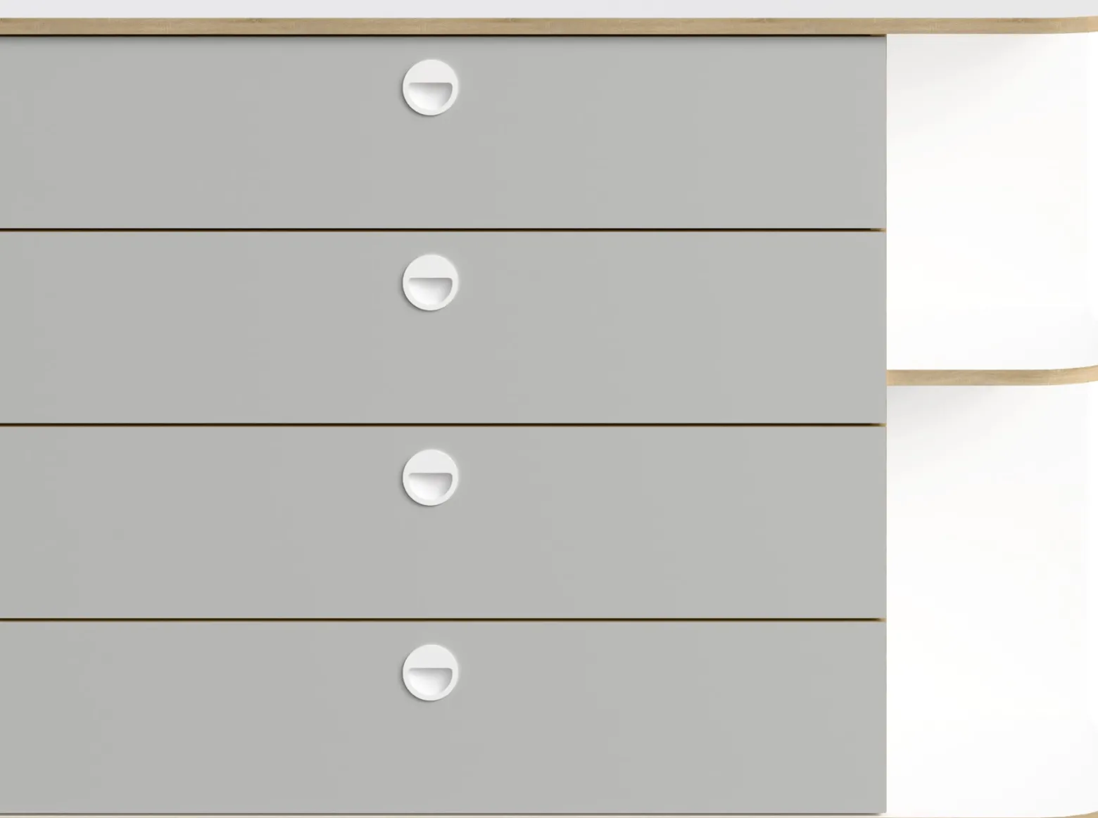 Komoda z szufladami 116 cm do salonu PINGO