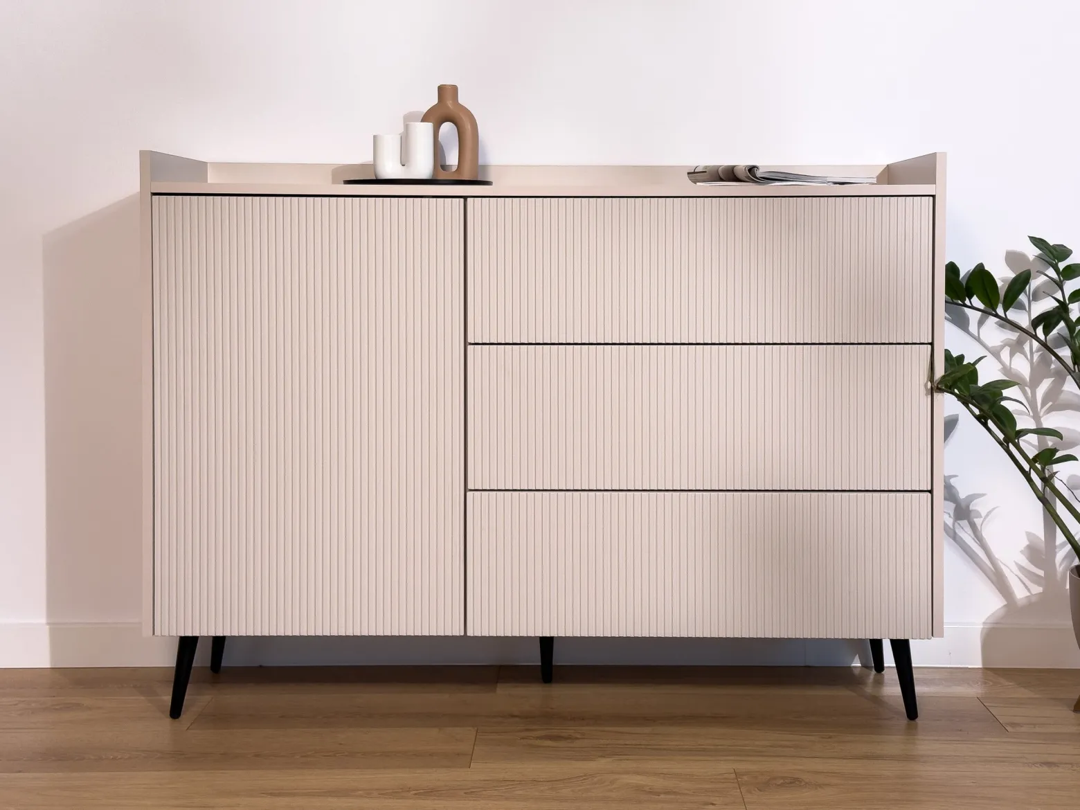 Komoda z szufladami do salonu 126 cm ASPERO