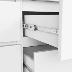 Komoda AKORD K140 Biała 138 cm 10 szuflad 138x40x121 cm
