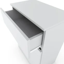 Komoda biała z szufladą szafka 60cm nowoczesna bezuchwytowa