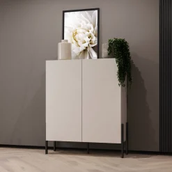 Komoda 114 cm do salonu sypialni z półkami JUKON