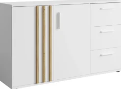 Komoda 120 cm dwudrzwiowa do salonu TALLY biała