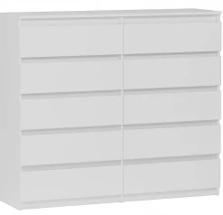 Komoda 140cm 10 szuflad szafka FRAMIRE R-140-S10 biała