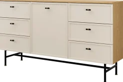 Komoda 150 cm z szufladami do salonu na nóżkach EVORIA