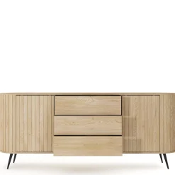 Komoda 196 cm z szufladami LOVEL dąb cremona