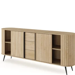 Komoda 196 cm z szufladami LOVEL dąb cremona