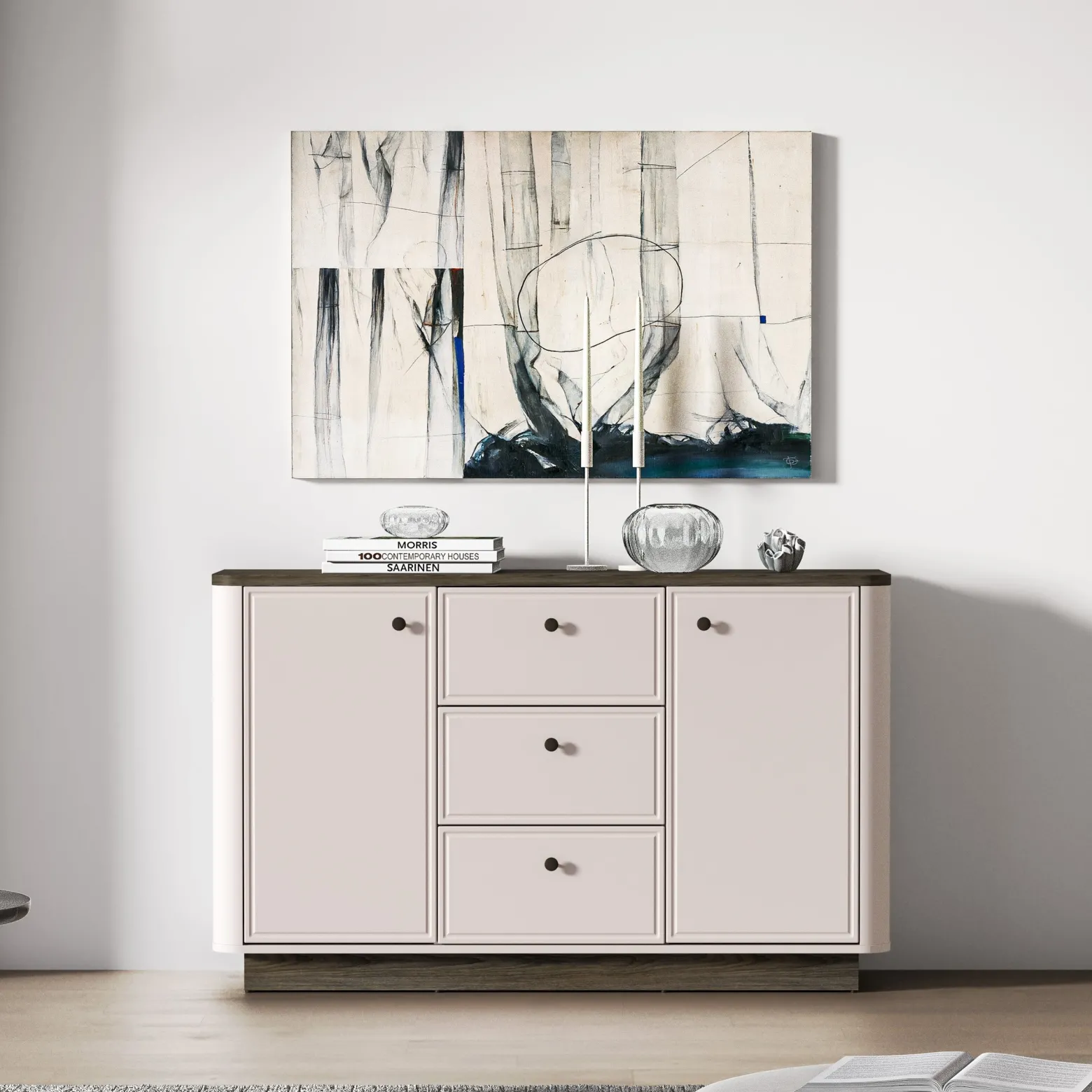 Komoda 138 cm z szufladami VILANO do salonu