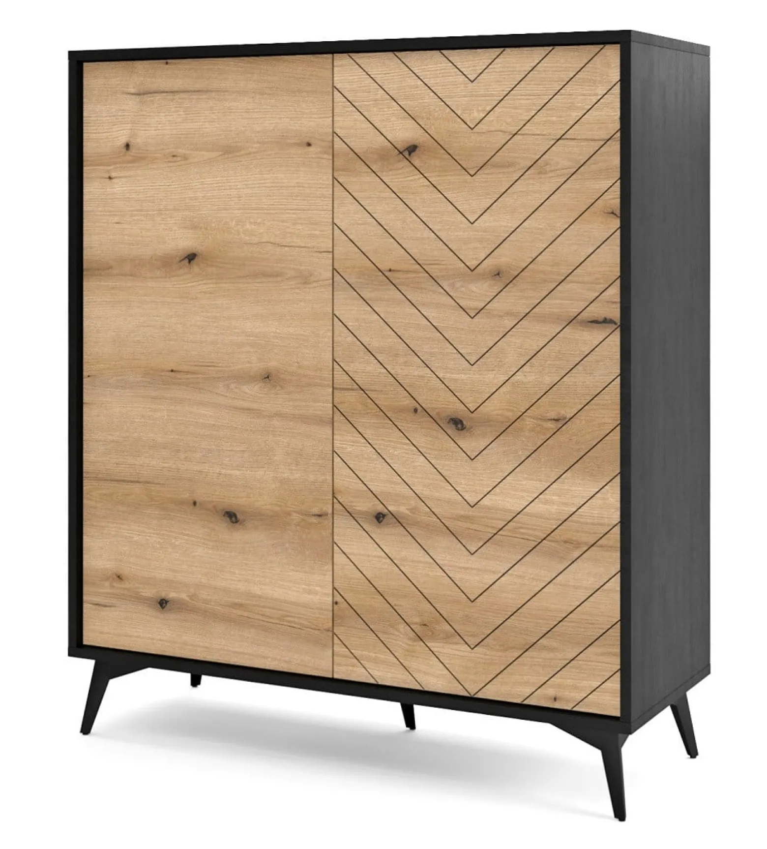 Komoda DIAMO do salonu w jodełkę KD 104