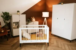 Komoda dla dzieci MIA MINI 80 biała/czarna