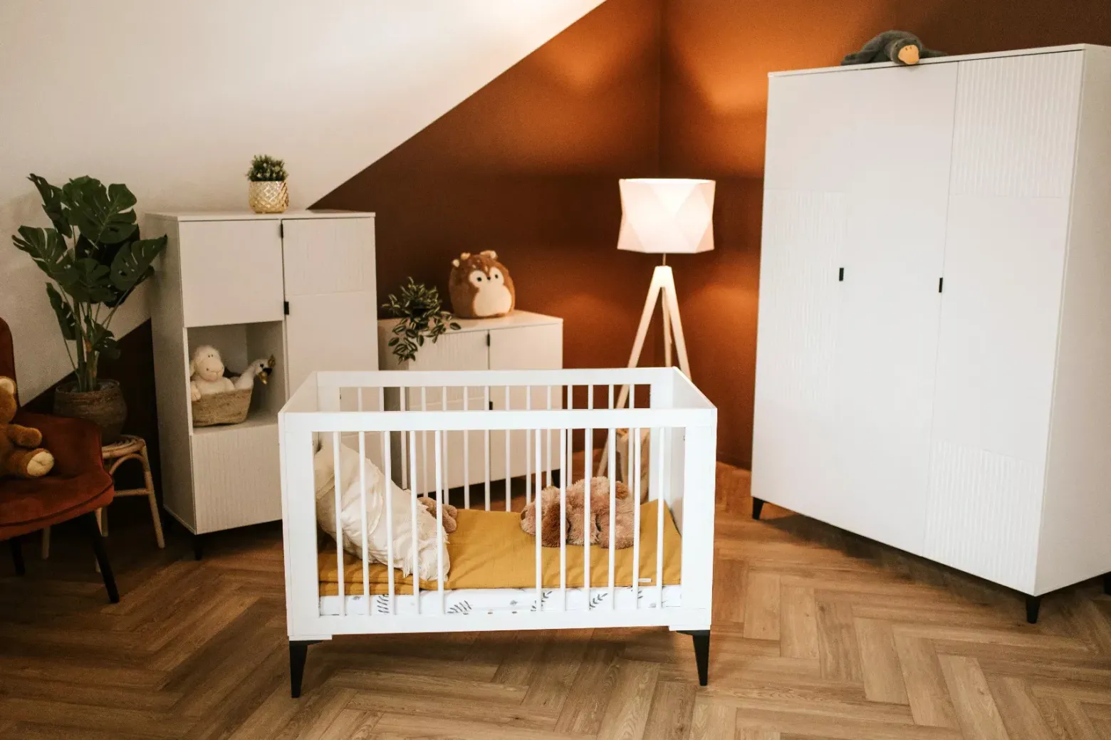 Komoda dla dzieci MIA MINI 80 biała/czarna