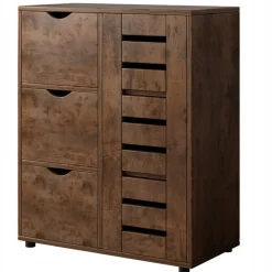 Komoda do salonu retro pojemna drewniana praktyczna