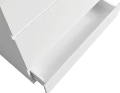 Komoda do sypialni 91 cm z szufladami FLORIS biała