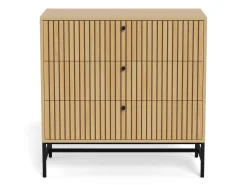 Komoda Harper Lamel 80x80 cm z 3 szufladami