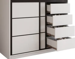 Komoda LOFT dwudrzwiowa 120 cm dąb artisan