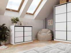 Komoda LOFT dwudrzwiowa 120 cm dąb artisan