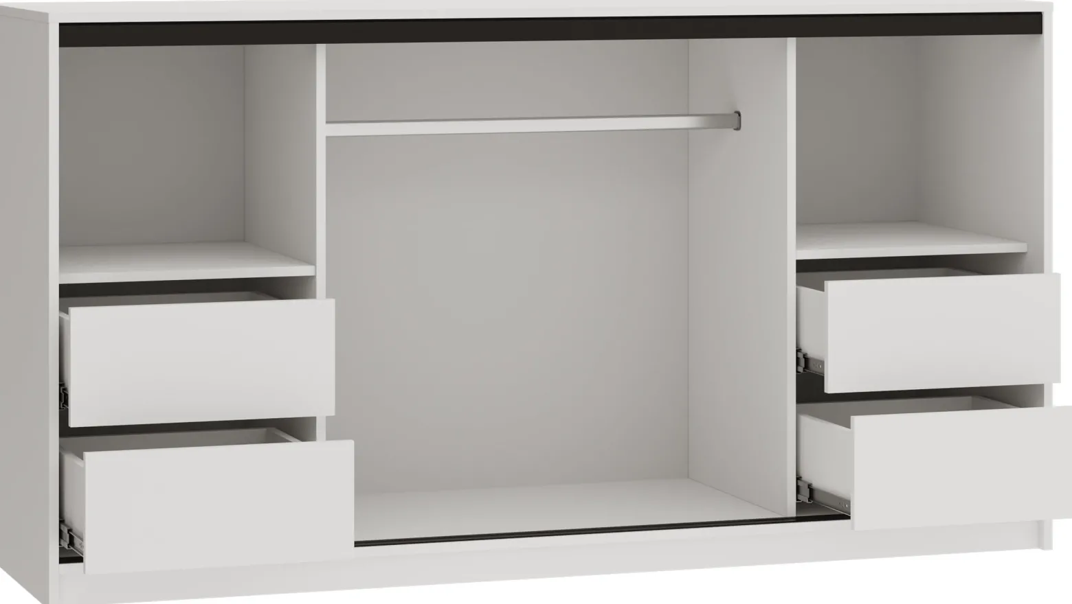 Komoda LOFT trzydrzwiowa 180 cm biały