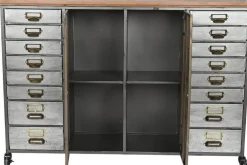 Komoda metalowa loftowa 16 szuflad 123 cm